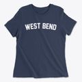 West Bend Wisconsin Classic Curve Women's Cotton T-Shirt additional product view 1