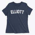 Elliott Iowa Classic Curve Women's Cotton T-Shirt additional view 1