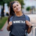 Winnetka Illinois Classic Curve Women's Cotton T-Shirt additional product view 2