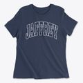 Jaffrey New Hampshire Trendy Block Women's Cotton T-Shirt additional view 1