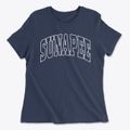 Sunapee New Hampshire Trendy Block Women's Cotton T-Shirt additional view 1