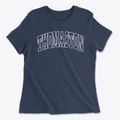 Thomaston Maine Trendy Block Women's Cotton T-Shirt additional view 1