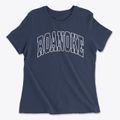 Roanoke Illinois Trendy Block Women's Cotton T-Shirt additional view 1
