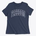 Freedom Pennsylvania Trendy Block Women's Cotton T-Shirt additional view 1