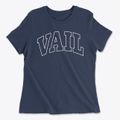 Vail Iowa Trendy Block Women's Cotton T-Shirt additional view 1