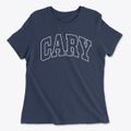 Cary Illinois Trendy Block Women's Cotton T-Shirt additional view 1