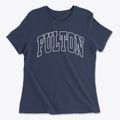Fulton Indiana Trendy Block Women's Cotton T-Shirt additional view 1