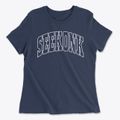 Seekonk Massachusetts Trendy Block Women's Cotton T-Shirt additional view 1