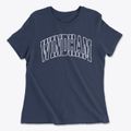 Windham New Hampshire Trendy Block Women's Cotton T-Shirt additional view 1