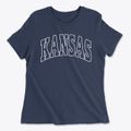 Kansas Ohio Trendy Block Women's Cotton T-Shirt additional view 1