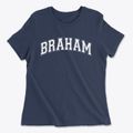 Braham Minnesota Varsity Women's Cotton T-Shirt additional product view 1