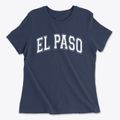 El Paso Texas Varsity Women's Cotton T-Shirt additional product view 1