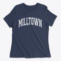 Milltown Wisconsin Varsity Women's Cotton T-Shirt additional view 1