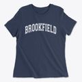 Brookfield New Hampshire Varsity Women's Cotton T-Shirt additional view 1