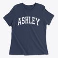 Ashley Illinois Varsity Women's Cotton T-Shirt additional view 1
