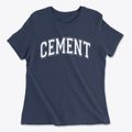 Cement Oklahoma Varsity Women's Cotton T-Shirt additional product view 1