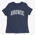 Arrowsic Maine Varsity Women's Cotton T-Shirt additional view 1