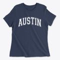 Austin Nevada Varsity Women's Cotton T-Shirt additional product view 1