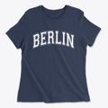 Berlin New Hampshire Varsity Women's Cotton T-Shirt additional view 1