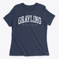Grayling Michigan Urban Vibe Women's Cotton T-Shirt additional view 1