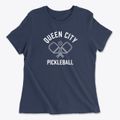 Queen City Texas Pickleball Women's Cotton T-Shirt additional view 1