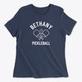 Bethany Illinois Pickleball Women's Cotton T-Shirt additional product view 1