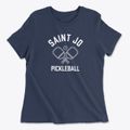 St. Jo Texas Pickleball Women's Cotton T-Shirt additional product view 1