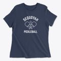 Sequoyah Oklahoma Pickleball Women's Cotton T-Shirt additional product view 1