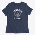 Langdon New Hampshire Pickleball Women's Cotton T-Shirt additional view 1