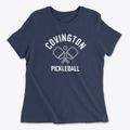 Covington Texas Pickleball Women's Cotton T-Shirt additional product view 1