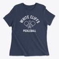 White Cliffs Arkansas Pickleball Women's Cotton T-Shirt additional product view 1