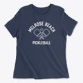 Melrose Beach New Hampshire Pickleball Women's Cotton T-Shirt additional view 1