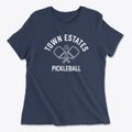 Town Estates New Jersey Pickleball Women's Cotton T-Shirt additional view 1