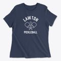 Lawton Pennsylvania Pickleball Women's Cotton T-Shirt additional view 1