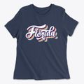 Florida Retro Candy Vibes Women's Cotton T-Shirt additional view 1