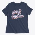 North Carolina Retro Candy Vibes Women's Cotton T-Shirt additional view 1