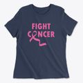 Fight Cancer Ribbon Women's Cotton T-Shirt additional view 1