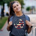 Vintage Stars and Stripes Women's Cotton T-Shirt additional view 2