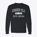 Evergreen Hills South Carolina Classic Established Classic Long Sleeve T-Shirt additional view 1