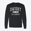 Dwight Illinois Classic Established Classic Long Sleeve T-Shirt additional product view 1