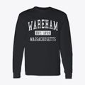 Wareham Massachusetts Classic Established Classic Long Sleeve T-Shirt additional product view 1