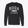 Buda Illinois Classic Established Classic Long Sleeve T-Shirt additional view 1