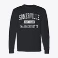 Somerville Massachusetts Classic Established Classic Long Sleeve T-Shirt additional view 1