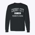 Cherry City Pennsylvania Classic Established Classic Long Sleeve T-Shirt additional view 1