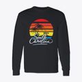 North South Carolina Palm Tree Sunset Classic Long Sleeve T-Shirt additional view 1