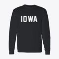 Iowa Block Letter Classic Long Sleeve T-Shirt additional view 1