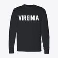Virginia Block Letter Classic Long Sleeve T-Shirt additional view 1