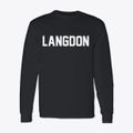 Langdon New Hampshire Classic Block Classic Long Sleeve T-Shirt additional view 1