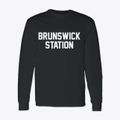 Brunswick Station Maine Classic Block Classic Long Sleeve T-Shirt additional view 1