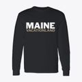 Maine White and Gold Classic Long Sleeve T-Shirt additional view 1